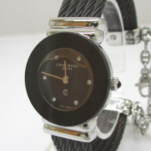 1527　シャリオール　サントロペ　ノワール　ダイヤ6P　028BN　バングルウォッチ