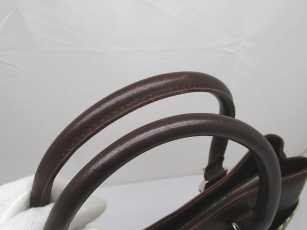 2329 バーバリー トートバッグ チェック キャンバス/レザー ハンドバッグ - 画像 (6)