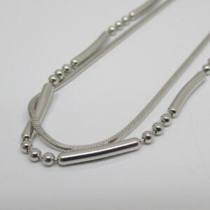 4434　K18WGブレスレット　ダブル