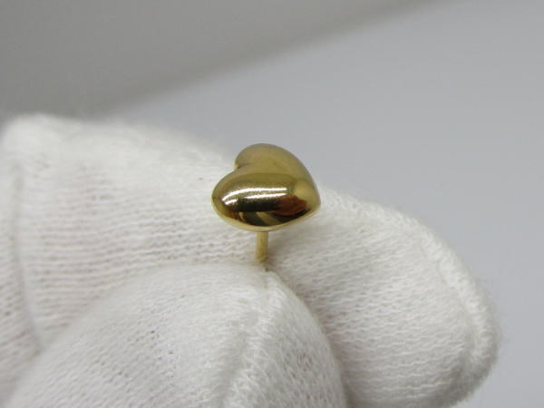 4438 K18ハートピアス - 画像 (5)