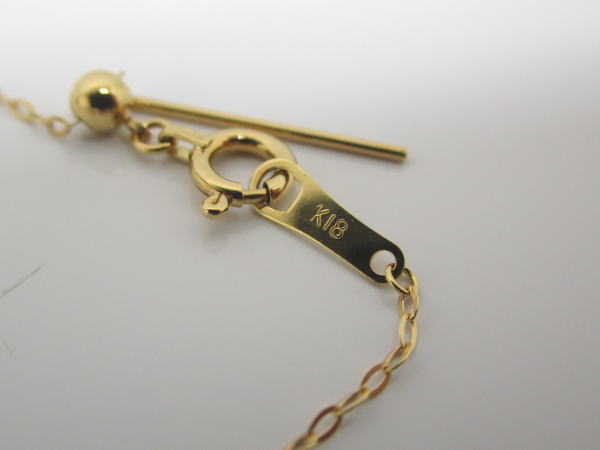 4445 K18ネックレス ダイヤモンド0,3カラット 5連 - 画像 (5)