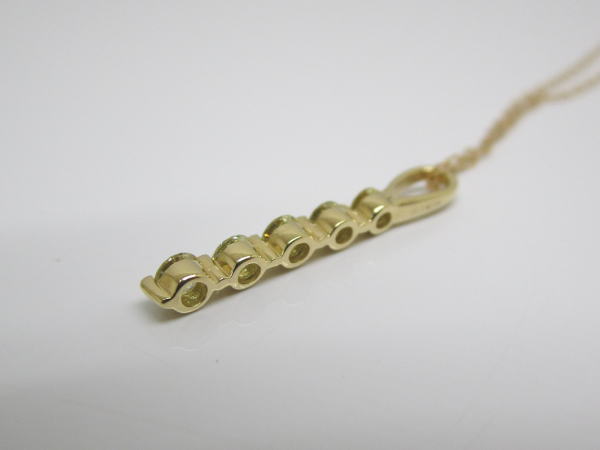4445 K18ネックレス ダイヤモンド0,3カラット 5連 - 画像 (8)