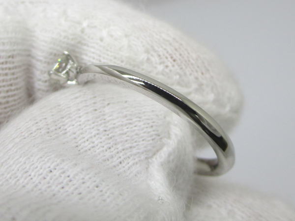 4447 ティファニー PT950リング ダイヤモンド トゥルー 0,19カラット 11号 - 画像 (4)