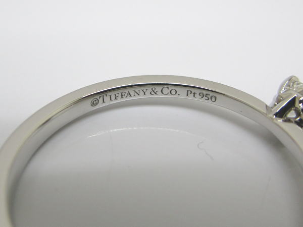 4447 ティファニー PT950リング ダイヤモンド トゥルー 0,19カラット 11号 - 画像 (5)