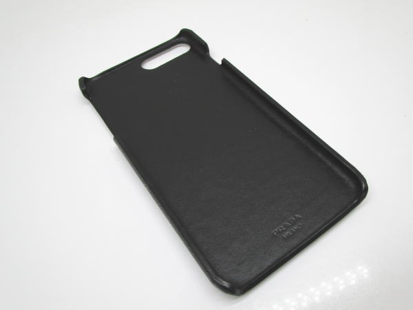 2331 プラダ アイフォンケース7プラス/8プラス 2ZH036 サフィアーノ ブラック ロゴ - 画像 (3)