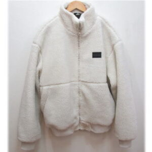 2332　カルバンクライン　ボアジャケット　メンズ　ホワイト　S