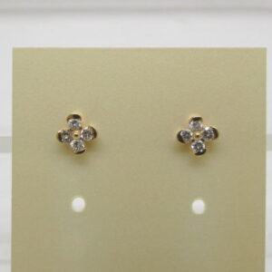 4450 K18ピアス ダイヤモンド0,12カラット