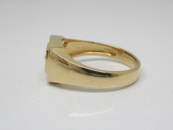 4452 K18リング ダイヤモンド0,21カラット 17号 - 画像 (2)