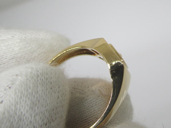 4452 K18リング ダイヤモンド0,21カラット 17号 - 画像 (9)