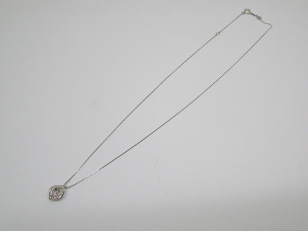 4453 K18WGネックレス ダイヤモンド0,1カラット - 画像 (2)