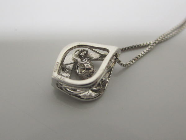 4453 K18WGネックレス ダイヤモンド0,1カラット - 画像 (6)