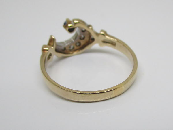 4454 K9リング ダイヤモンド サファイア 11号 - 画像 (3)