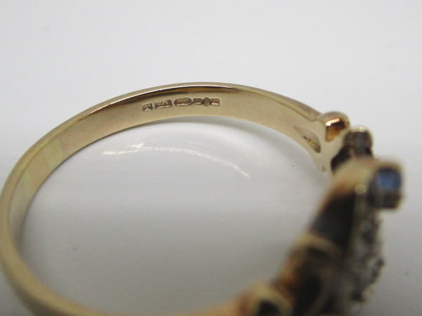 4454 K9リング ダイヤモンド サファイア 11号 - 画像 (5)