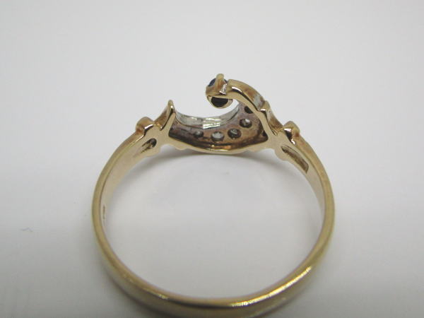 4454 K9リング ダイヤモンド サファイア 11号 - 画像 (6)