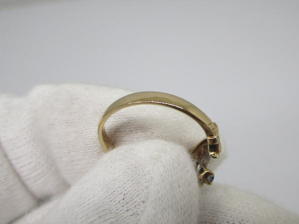 4454 K9リング ダイヤモンド サファイア 11号 - 画像 (7)