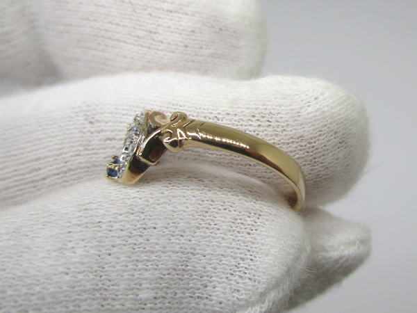 4454 K9リング ダイヤモンド サファイア 11号 - 画像 (8)
