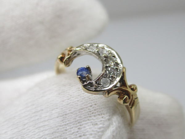 4454 K9リング ダイヤモンド サファイア 11号 - 画像 (10)