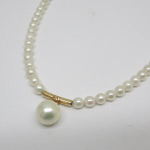 4456 K18ネックレス パール 真珠