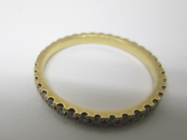 4463 K18エタニティリング ダイヤモンド0,3カラット 6号 - 画像 (4)
