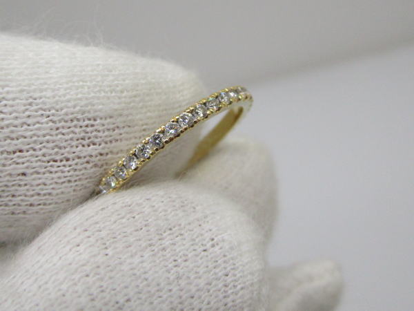 4463 K18エタニティリング ダイヤモンド0,3カラット 6号 - 画像 (6)