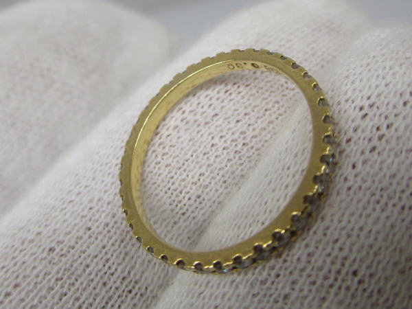 4463 K18エタニティリング ダイヤモンド0,3カラット 6号 - 画像 (7)