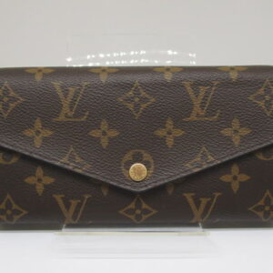 4606　ルイヴィトン　ポルトフォイユサラ　モノグラム　M62235　ローズバレリーヌ　2つ折り長財布