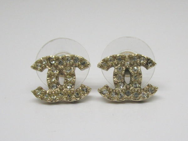 790 シャネル ココマークピアス ラインストーン