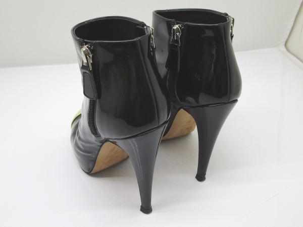 791 シャネル ショートブーツ ココマーク G28290 エナメル ブラック 38 - 画像 (3)