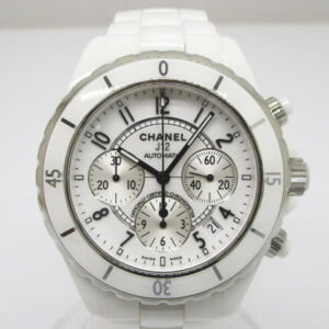 1536　シャネル　J12クロノグラフ　H1007　自動巻き　メンズ　ホワイト
