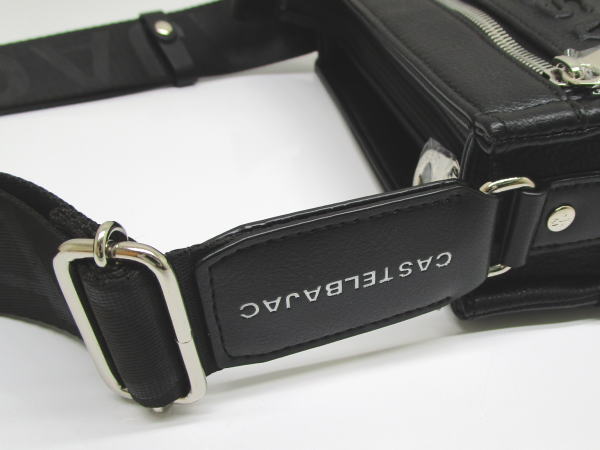 2340 カステルバジャック ダナン 045114 合成皮革 ブラック ショルダーバッグ 新品 - 画像 (5)