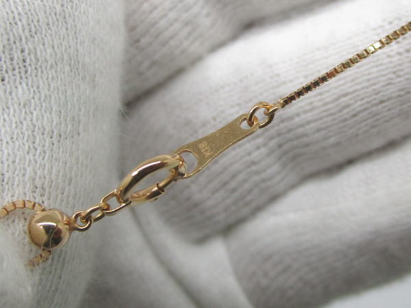 4465 K18PGネックレス ダイヤモンド0,5カラット 馬蹄型 - 画像 (7)