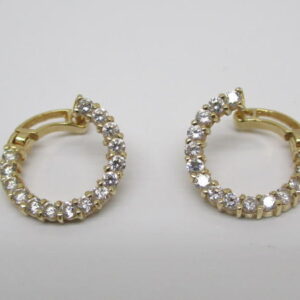 4470 K14フープピアス ダイヤモンド