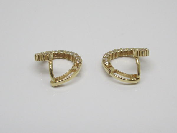 4470 K14フープピアス ダイヤモンド - 画像 (3)