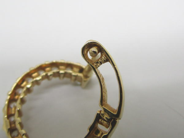 4470 K14フープピアス ダイヤモンド - 画像 (7)