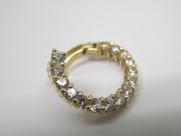 4470 K14フープピアス ダイヤモンド - 画像 (8)