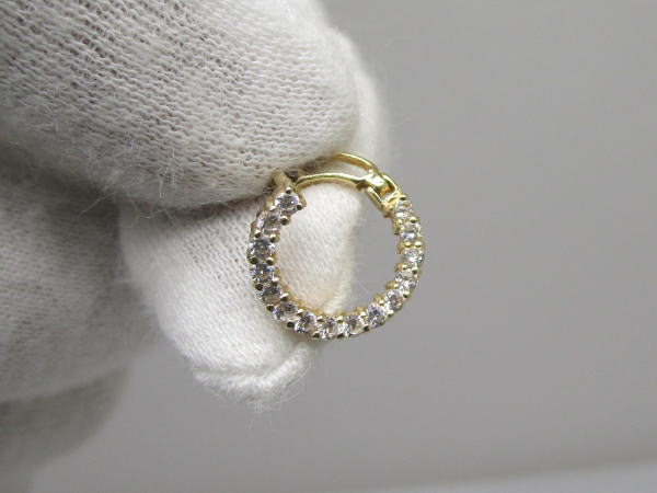 4470 K14フープピアス ダイヤモンド - 画像 (9)