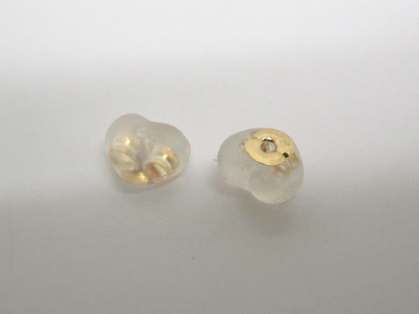 4471 K18ピアス オープンハート - 画像 (5)