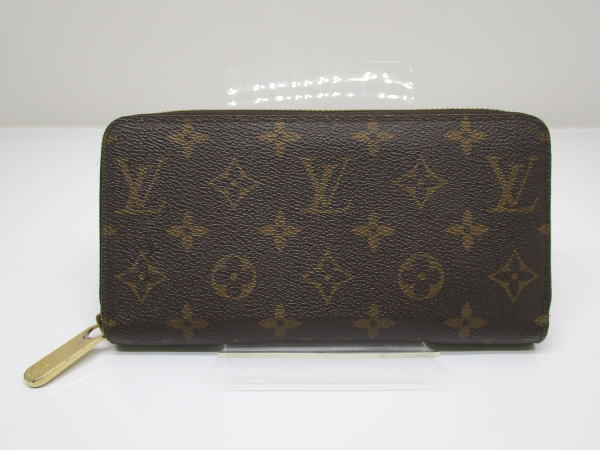 4611 ルイヴィトン ジッピーウォレット モノグラム M41896 コクリコ ラウンドファスナー長財布
