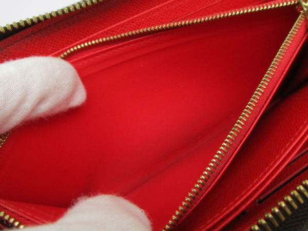 4611 ルイヴィトン ジッピーウォレット モノグラム M41896 コクリコ ラウンドファスナー長財布 - 画像 (8)
