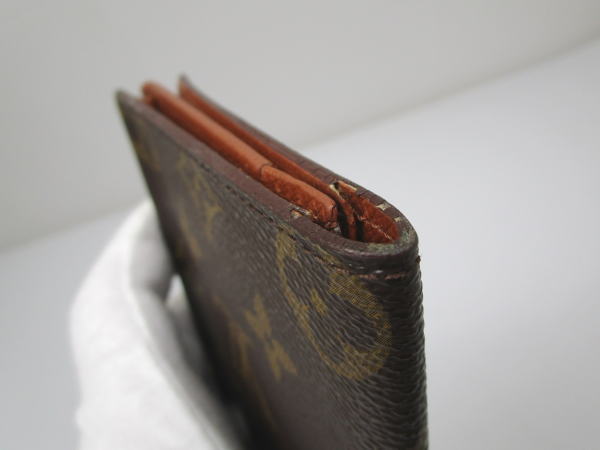 4615 ルイヴィトン ポルトカルトクレディ円 モノグラム M60825 2つ折り長札入れ カード入れ - 画像 (4)