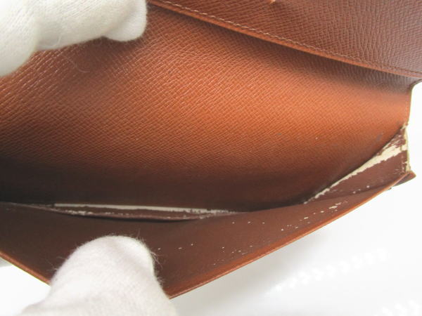 4615 ルイヴィトン ポルトカルトクレディ円 モノグラム M60825 2つ折り長札入れ カード入れ - 画像 (8)