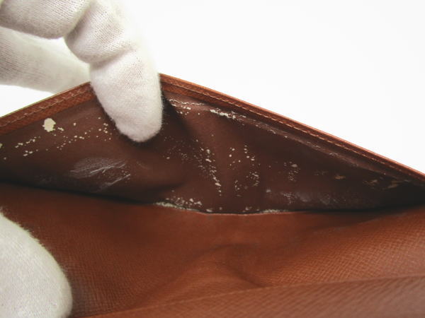 4615 ルイヴィトン ポルトカルトクレディ円 モノグラム M60825 2つ折り長札入れ カード入れ - 画像 (9)