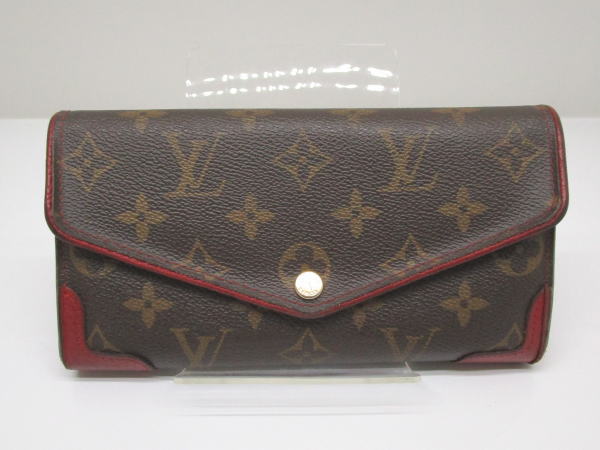 4616 ルイヴィトン ポルトフォイユサラレティーロ モノグラム M61184 2つ折り長財布