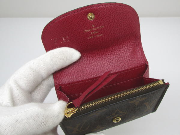 4617 ルイヴィトン ポルトモネロザリ モノグラム M41939 フーシャ コインケース *イニシャル刻印あり - 画像 (7)