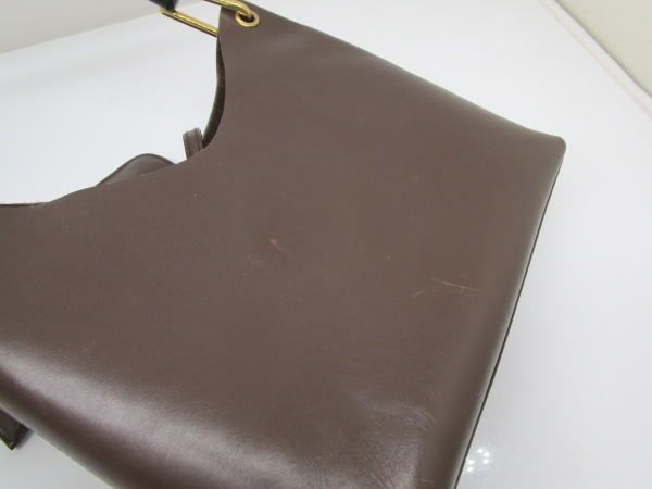 823 グッチ ショルダーバッグ ハンドバッグ バンブー 001・1998・1883 レザー - 画像 (4)