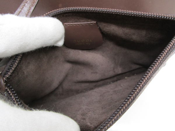 823 グッチ ショルダーバッグ ハンドバッグ バンブー 001・1998・1883 レザー - 画像 (9)