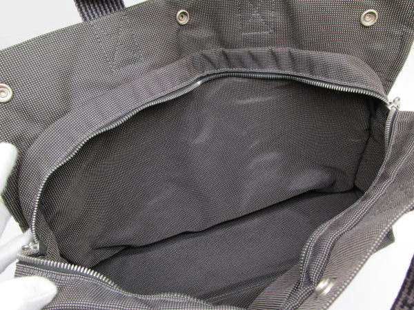 442 エルメス トートバッグMM エールライン キャンバス グレー - 画像 (8)