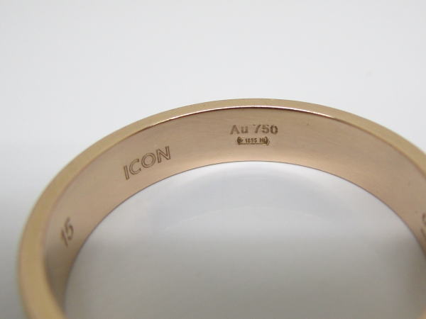 4484 グッチ アイコンリング K18PG #15 約14号 - 画像 (5)