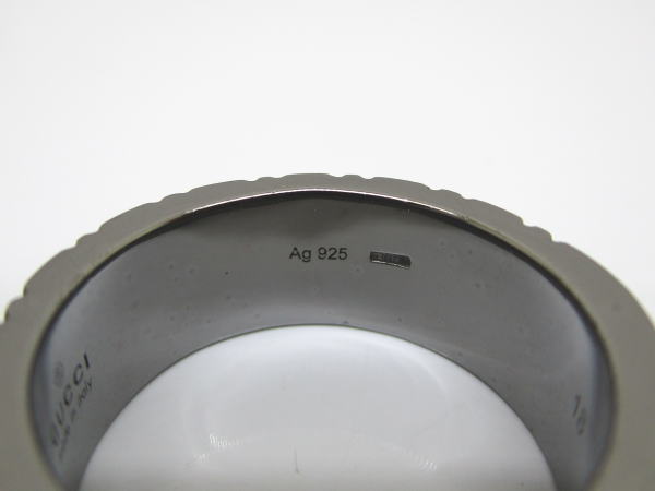828 グッチ ディアマンテリング シルバー925 #18 16,5号 - 画像 (8)