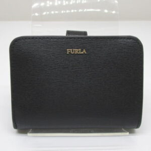 2358 フルラ L字ファスナー財布 バビロン ブラック レザー